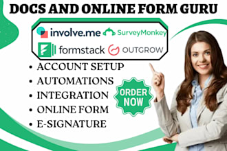 do involve me online form outgrow automation formstack surveymonkey integration