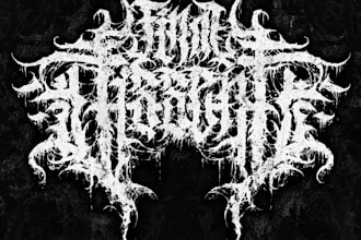 make brutal death metal, deathcore, black metal band logo