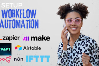 zapier automation make com api integration vapi ai agent airtable workflow setup