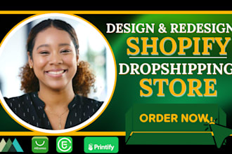 do shopify website design shopify dropshipping store redesign shopify store