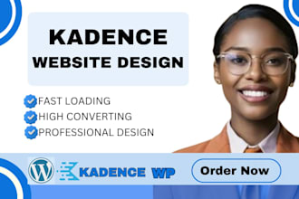 design a professional lightning fast kadence wordpress website