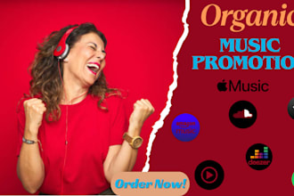 do organic spotify tidal deezer soundcloud amazon apple music promotion for you