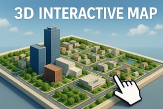 create a detailed interactive site map from google maps