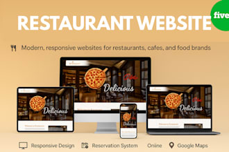 build a restaurant website with menu, booking, and delivery on wordpress or wix