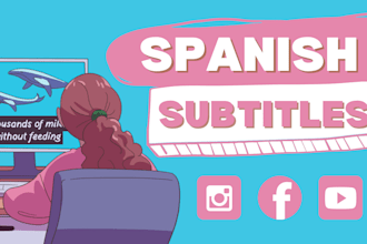 create spanish subtitles for your english video
