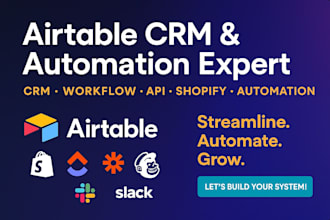 airtable,airtable expert for automation,airtable crm,  database clickup setup