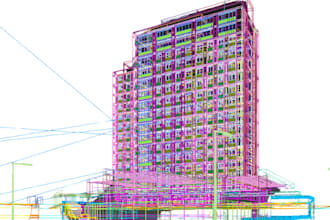 analyze, design complex structure using sap2000 etab, steadpro, revit and safe