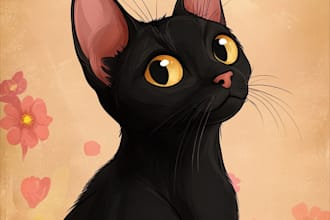 design a custom disney pet portrait