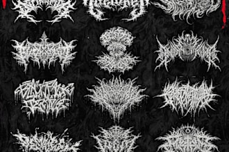 design your black, slamming, brutal, death metal logo