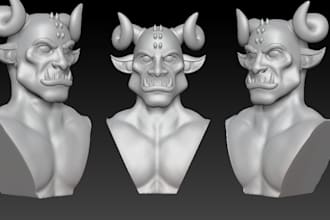 create stylized or realistic 3d character models
