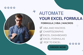 do excel formula, vba, macro, google sheet and custom spreadsheet template