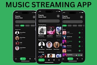 develop music streaming app live music streaming app music website music app