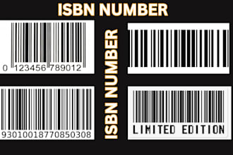 assign you book a usa isbn number with barcode for publishing company
