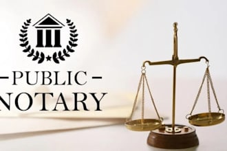 be online notary for legal document, power of attorney, usps form, notary public