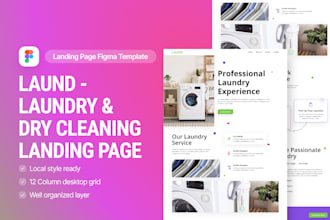 design laundromats website laundromats landing page dry cleaning website
