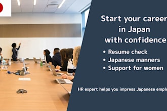 career support for women targeting admin and sales jobs in japan