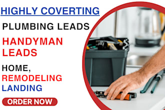 generate handyman lead roofing lead plumbing lead home remodeling landing page