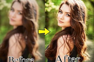 enhance and clear your blurry or low quality photos