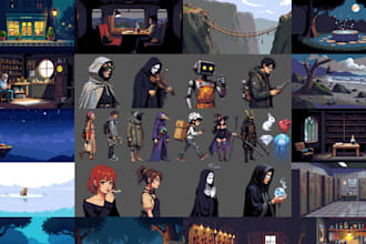 make professional pixel art characters
