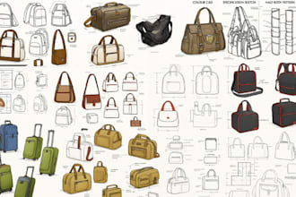 do bag design, bag tech pack, handbag  bag mockup travel bag wallet and suitcase