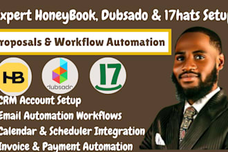 setup honeybook automation workflow, dubsado, honeybook proposal, 17hats
