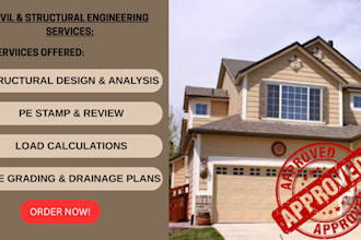 structural, foundation and beam design, load analysis, permit drawings georgia
