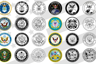 do military tactical, retro vintage, badge, and patch logo