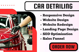 car detailing auto detailing car wash website car dealership car rental website
