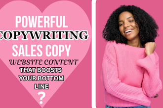 be your content writer for website copywriting