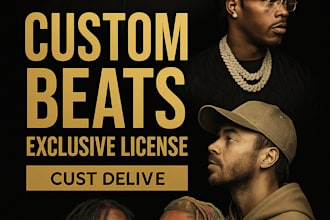 create custom beats with exclusive license and fast delivery