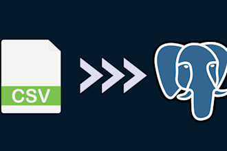 organize your CSV or excel data into a postgresql database