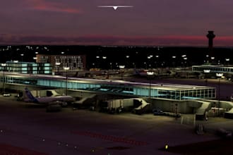 create quality 3d game environments for msfs 2020, airports, scenery, buildings