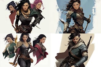 create a d and d character art and dnd art