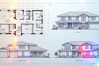 design 2d floor plans mep drawings and site plans for city permit approval
