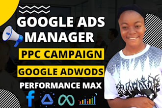 setup and manage your google ads adwords PPC campaign performance max