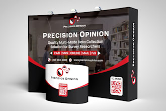 design trade show booth, exhibition stand and backdrop