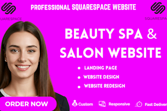 design a premium squarespace beauty spa and salon website
