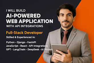 build ai powered full stack web apps with API integrations