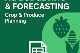 build ag budget and forecasting in excel for produce businesses