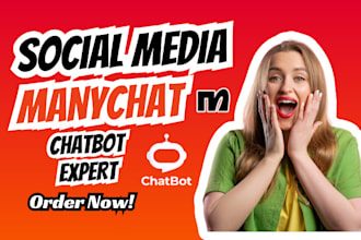 develop ai chatbots, voiceflow and chatgpt for social media apps using manychat
