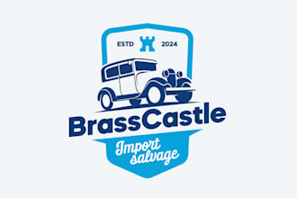 design awesome retro car logo