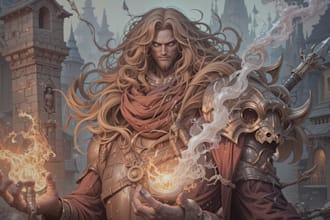 make a dnd character art and oc character