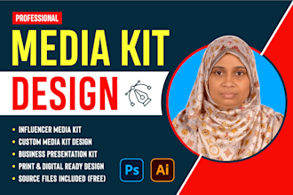 create professional media kit design