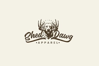 design shed dog apparel brand logo