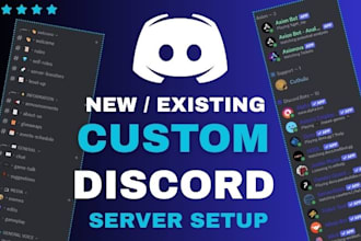 setup discord server, customized discord server setup within 24hours