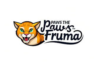 make an amazing paw the puma mascot logo  in 12 hours