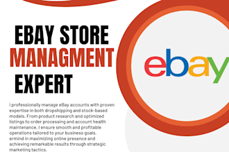 complete ebay store management dropshiping and stock product