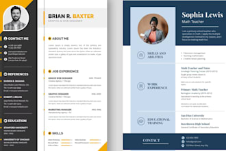 design or redesign a professional CV or resume modern design