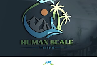 create unique awesome travel advisor business needs logo