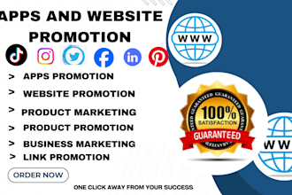 do organic apps and website promotion for real users and downloads